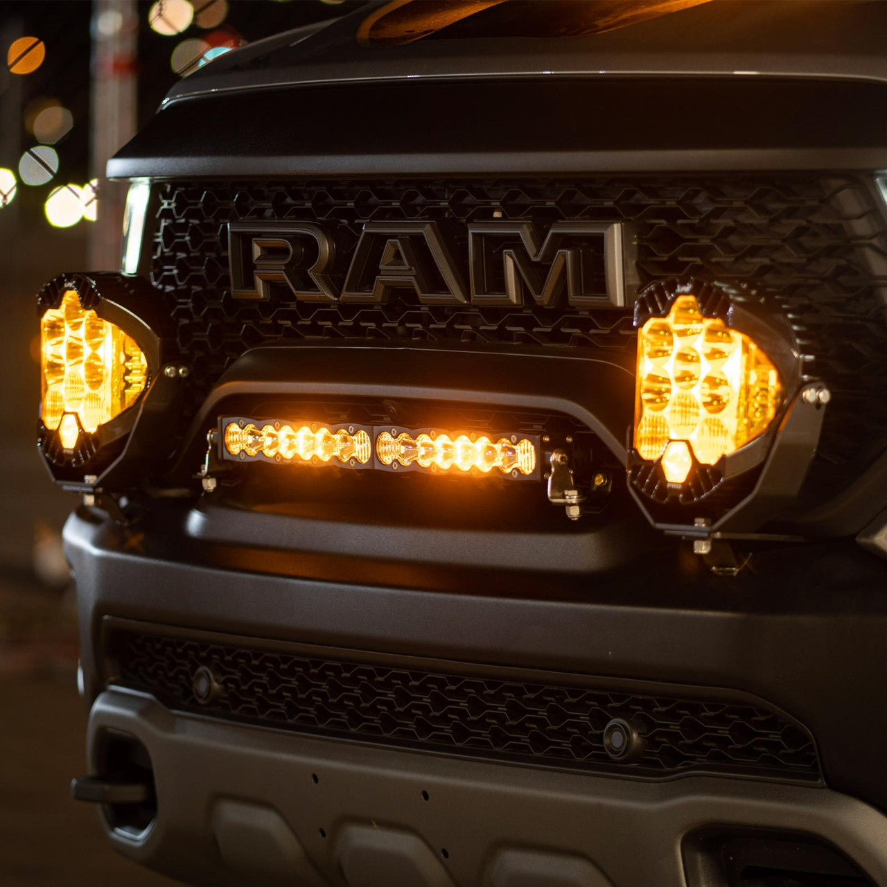 Baja Designs Dodge/Ram S8 20 Inch Grille Light Kit - Ram 2019-23 1500 Rebel; 2021-23 1500 TRX
